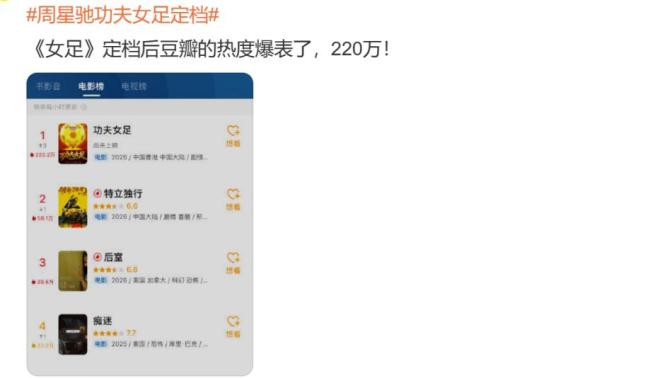 《功夫女足》要来了 观众会买账吗 星爷再出山