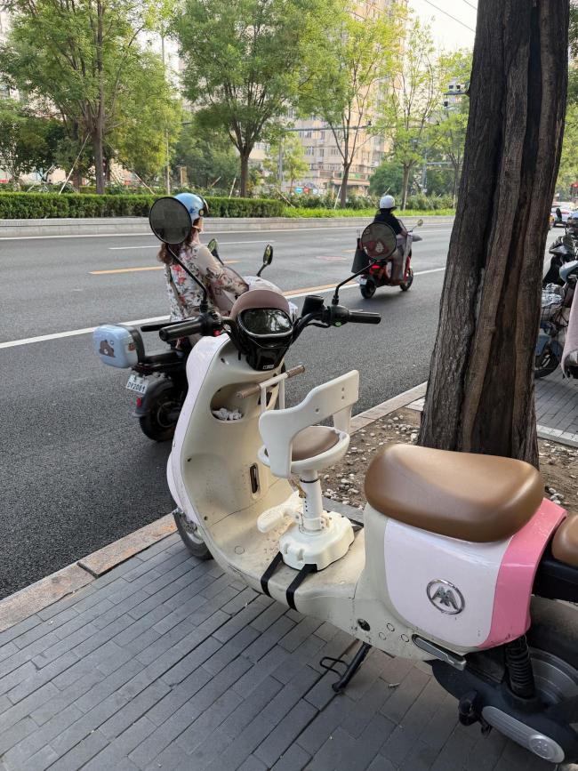 骑电动车带娃到底应该坐前面还是后面 安全隐患需重视