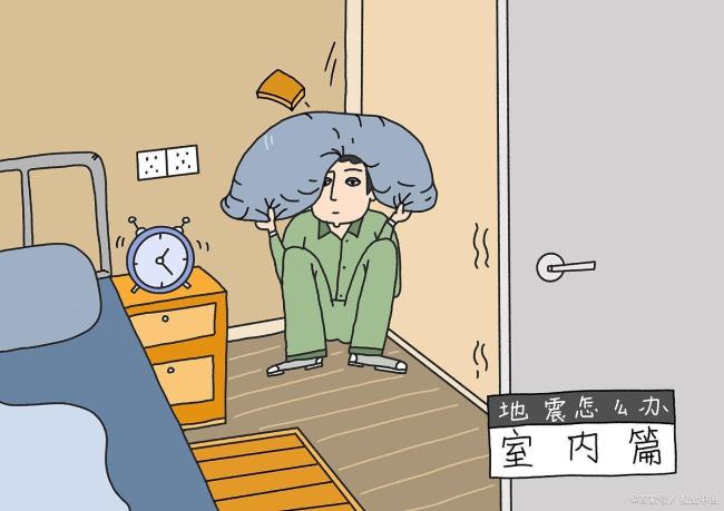 地震来袭牢记蹲护抓3个字