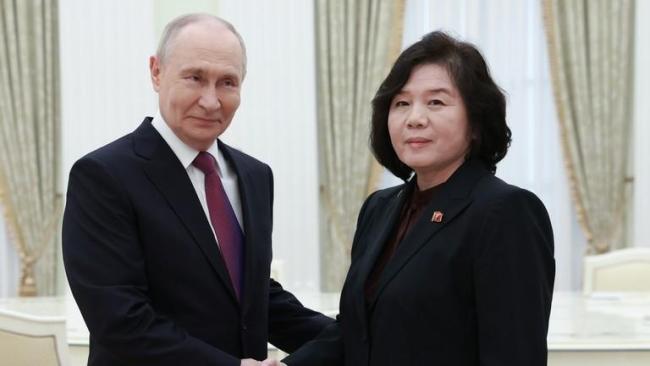 普京会见朝鲜外务相