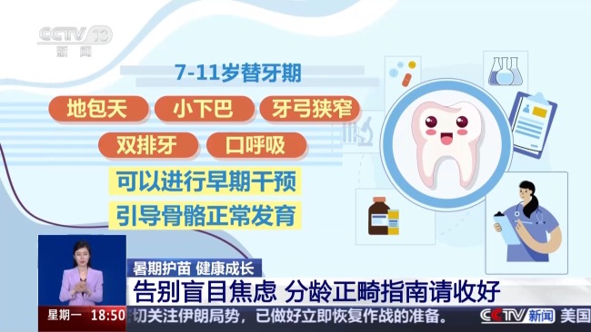 暑期“正畸热”哪些牙齿问题需早治疗 警惕“正畸焦虑”