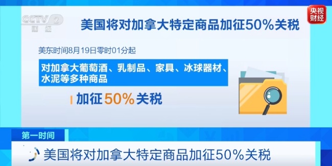 特朗普宣布对加拿大特定商品加征关税 依据《1930年关税法》反制