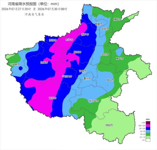 受台风影响 郑州下周将有大到暴雨 强对流天气来袭
