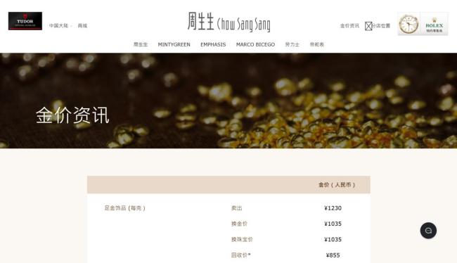 金饰克价一个月跌45元 金价大幅波动