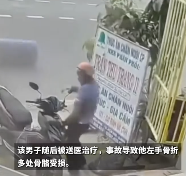 越南男子切割油桶时发生爆炸