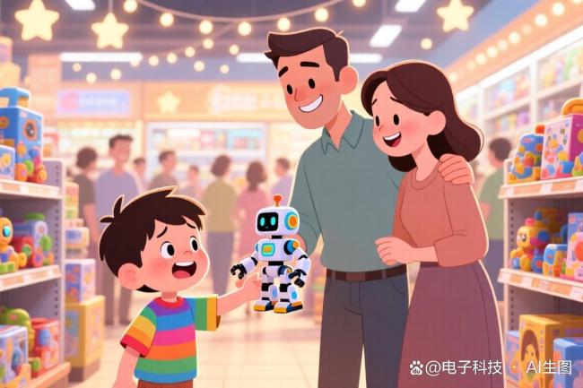 爸妈吵了半小时孩子才同意买玩具