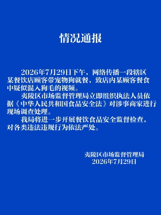 顾客餐食中疑似混入狗毛