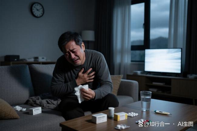 男子感冒硬扛8天心脏骤停