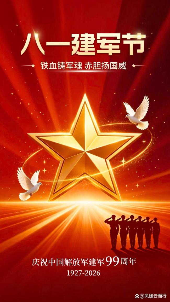 八一建军节之际致敬中国军人 初心不改护国泰民安