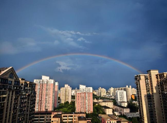 北京晚霞 雨后天空的绚丽画卷
