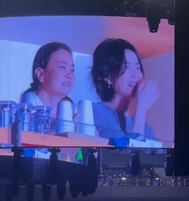 王菲现身那英演唱会 老友相聚共襄盛举