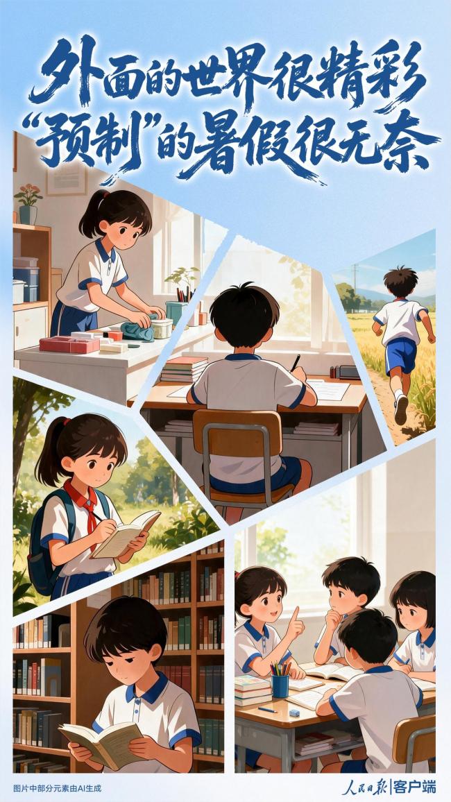 人民日报：“预制”的暑假很无奈