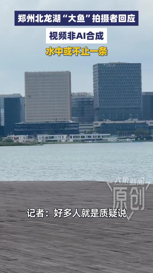 记者实地探访郑州北龙湖“大鱼”