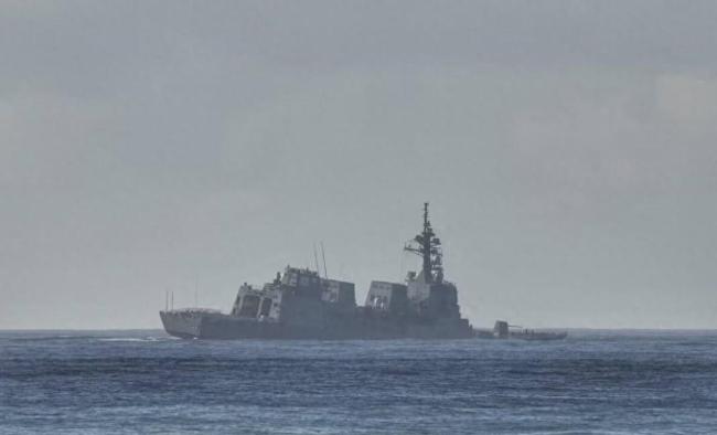 日本驱逐舰顶着台风天出海有何后果
