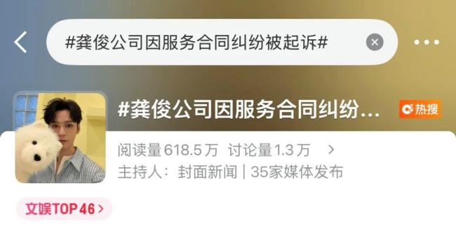 龚俊公司因服务合同纠纷被起诉