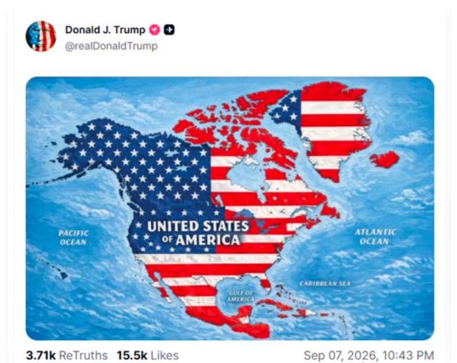 特朗普一次惹了20国 地图争议引发抗议浪潮
