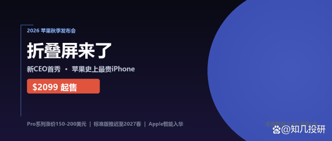 苹果最贵新机发布最大赢家是谁 折叠屏引领未来