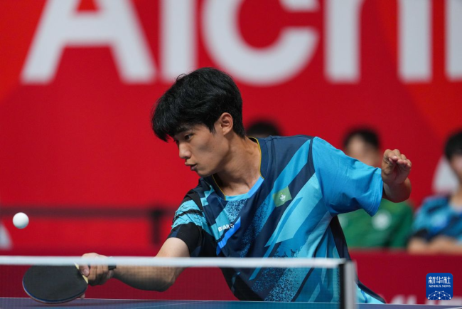亚运会乒乓男团小组赛：中国2-0中国澳门 林诗栋温瑞博均3-0完胜 中国队全胜晋级