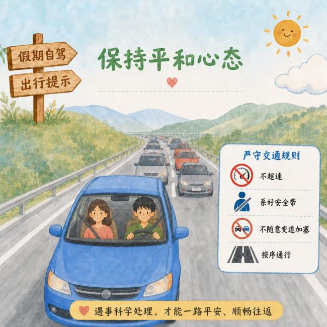 假期自驾出行拥堵应急清单请收好 应对高峰必备指南