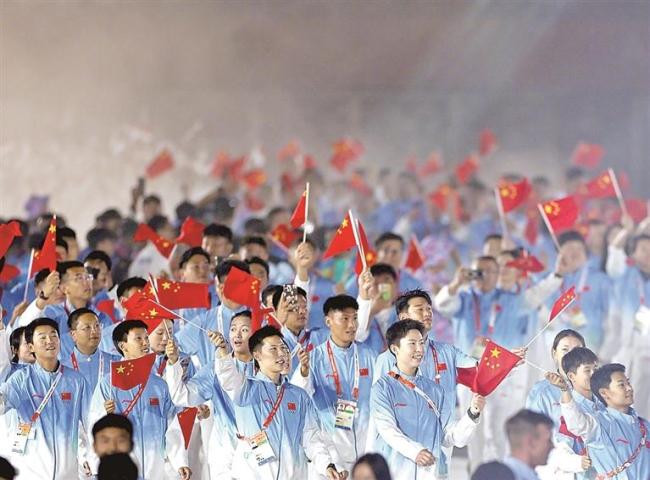 中国亚运代表团参加亚运会综述 金牌数创境外新高