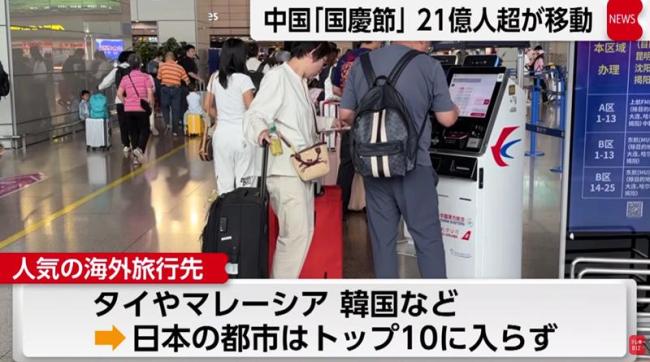 日媒发问中国游客去哪了 转向国内与新目的地