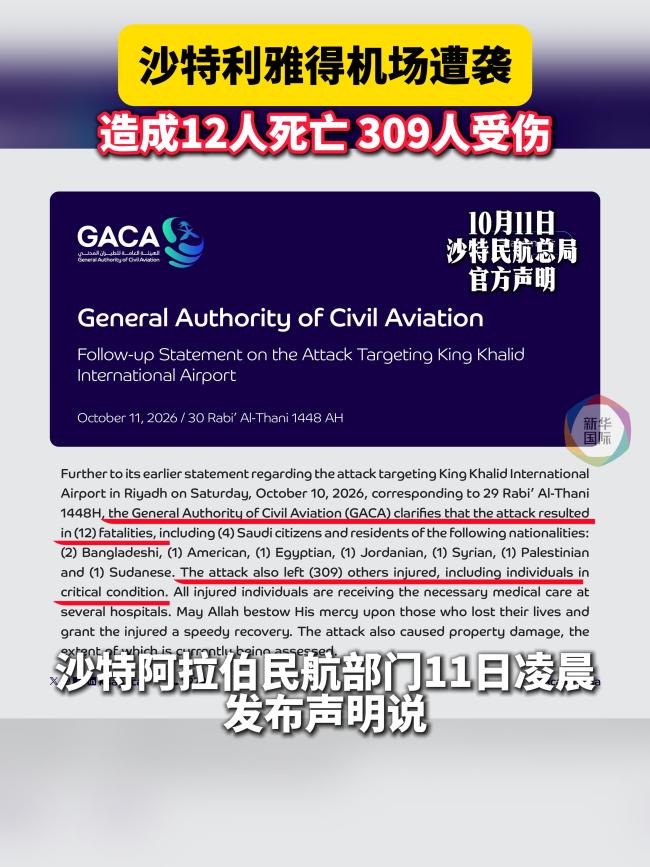 沙特主导联军称利雅得机场航站楼遭袭