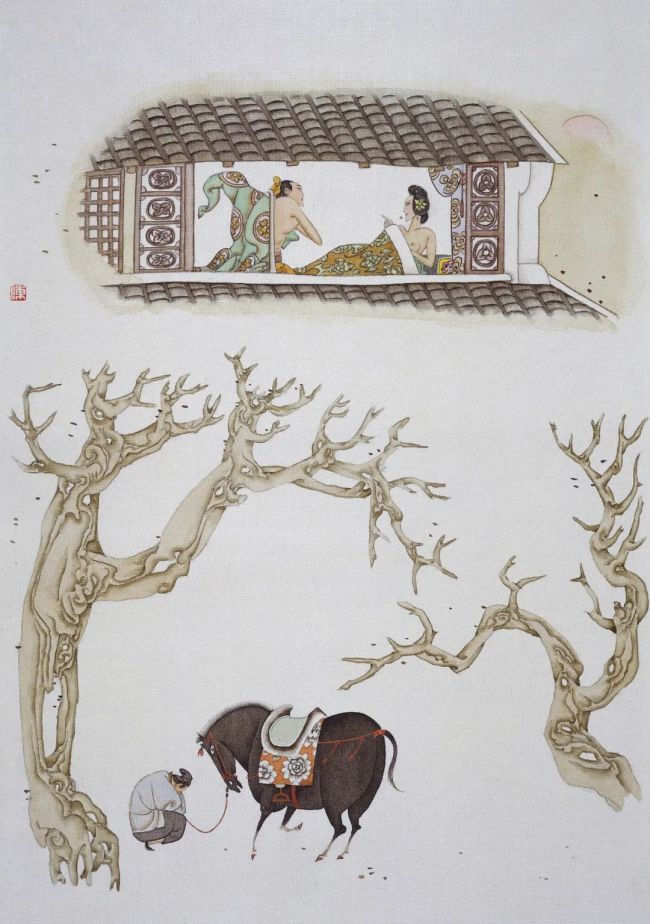 傲世奇画评著名画家陈全胜金瓶梅的插图艺术