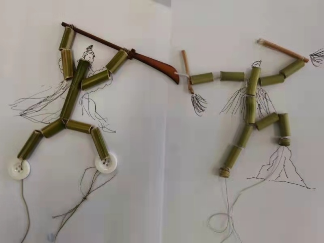 竹节人结构图图片