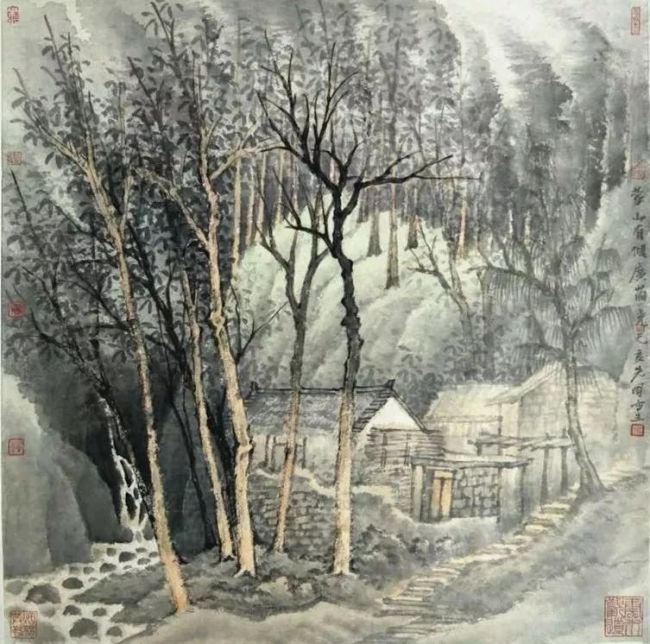 暧暧远人村,依依墟里烟——著名画家曾先国写生乡村风情-中华网山东