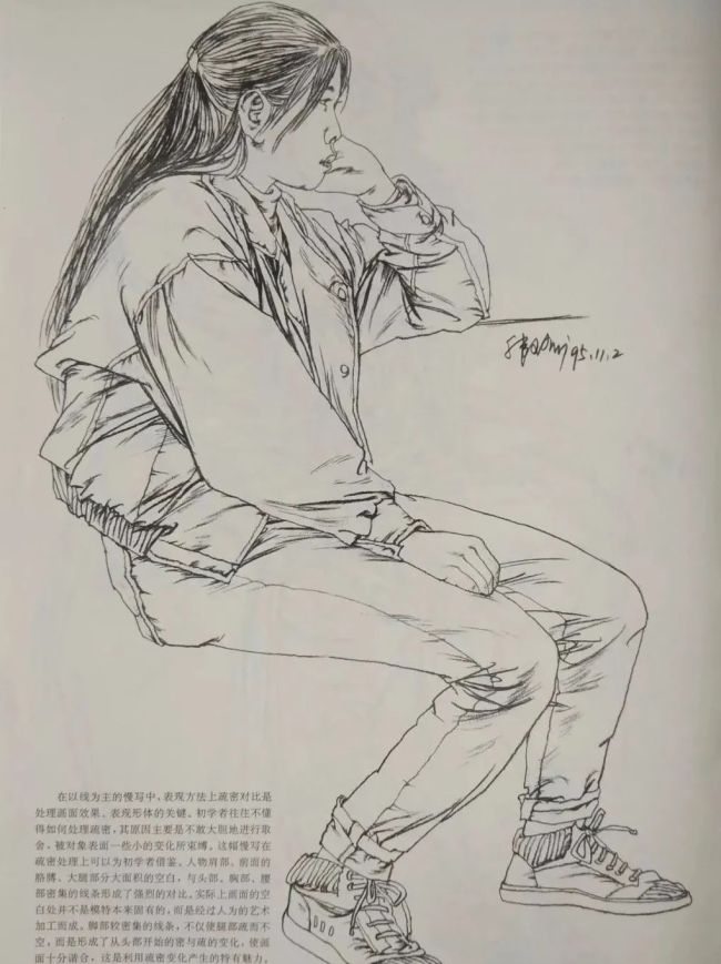 写尽百态栩栩如生著名画家韩玮铅笔下的写生人物