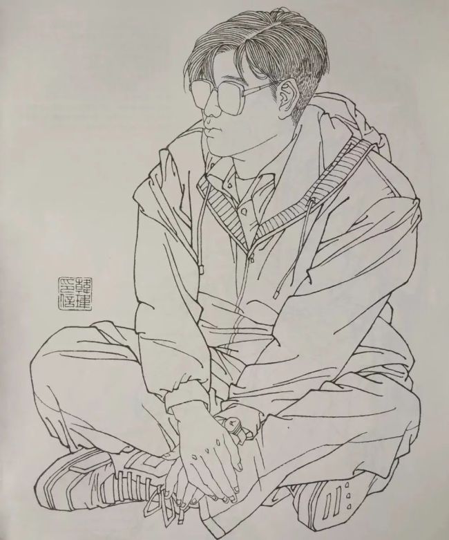 写尽百态栩栩如生著名画家韩玮铅笔下的写生人物