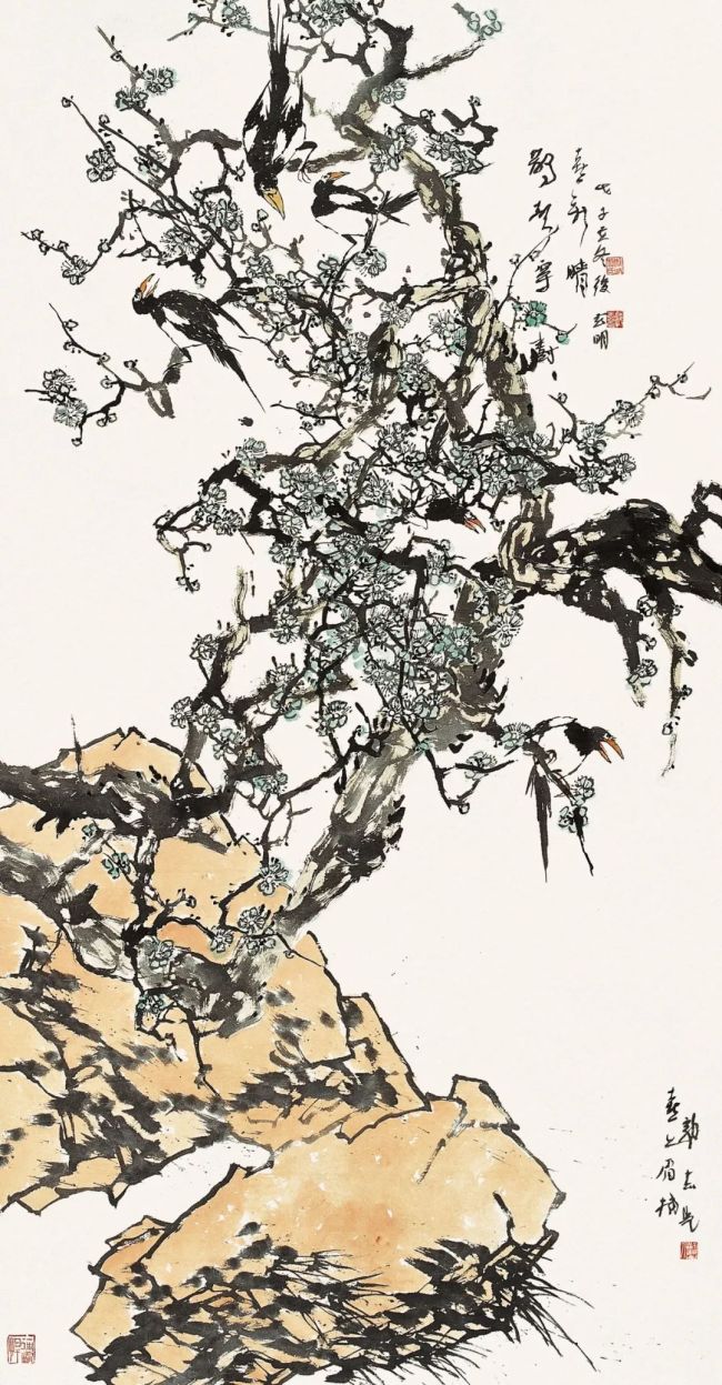 借花鸟之形,绘万千气象——著名画家郭志光的写意花鸟之"道"-中华网