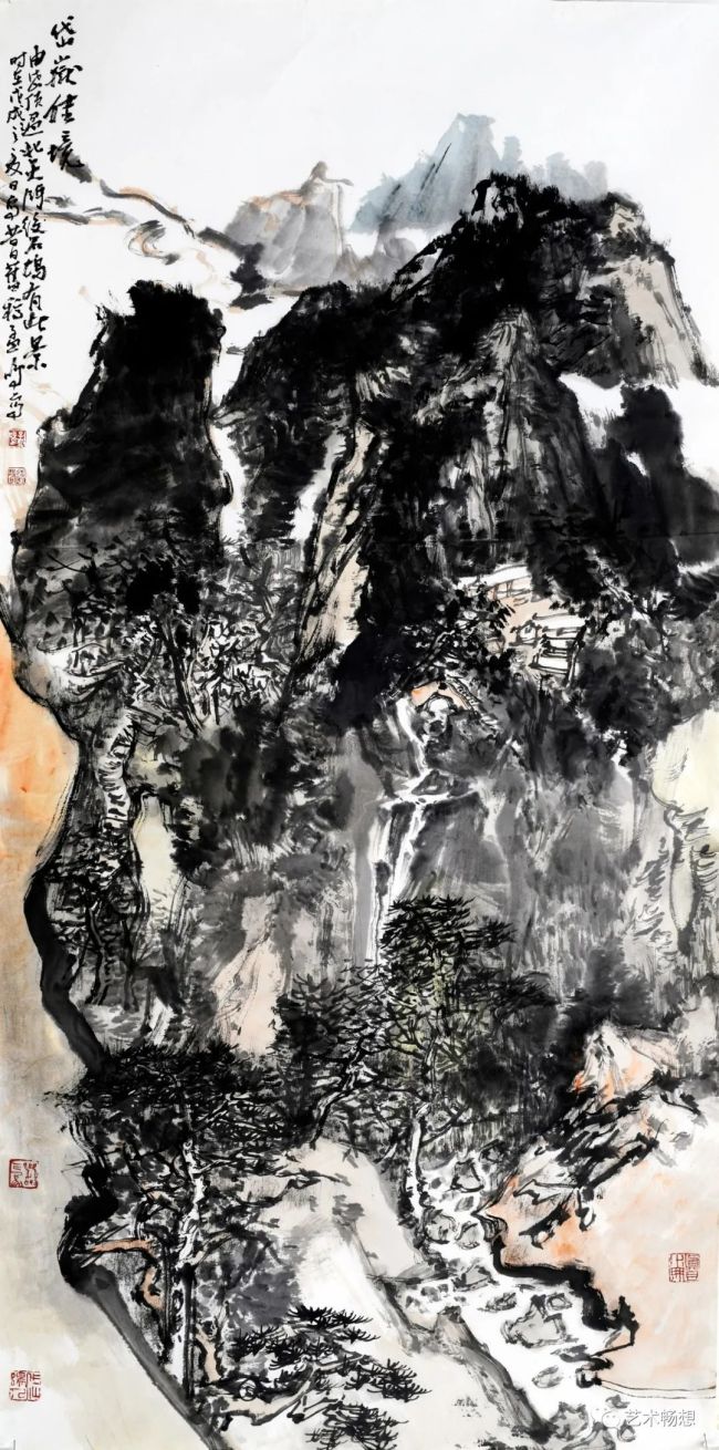 携岱岳佳境著名画家孟鸣6月1日将亮相盛世荣华中国画全国名家邀请展