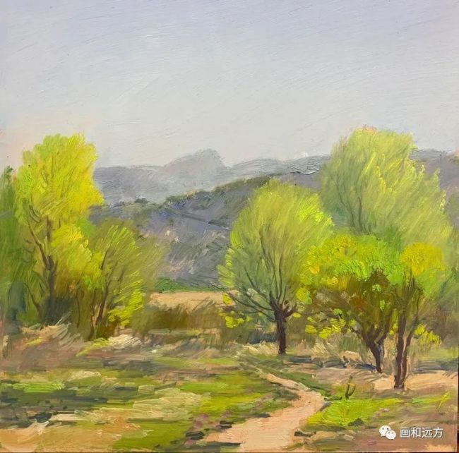 与缤纷色彩为伴著名画家孙立新京郊山村写生留下美好记忆