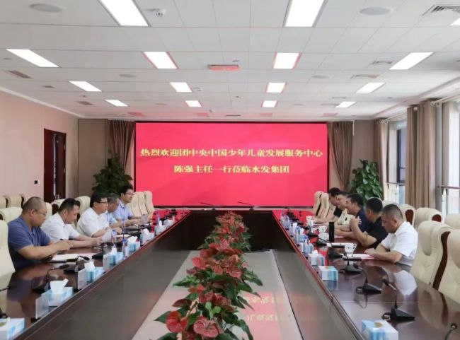 团中央中国少年儿童发展服务中心主任陈强一行到访水发集团