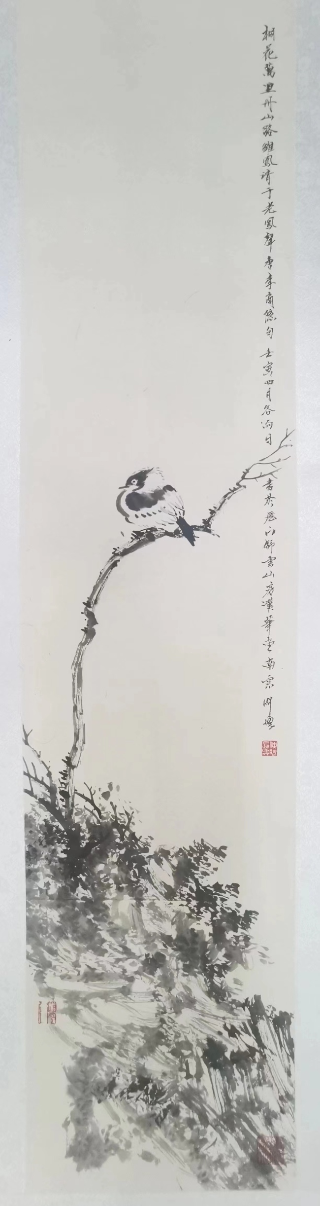 一滴清凉水，化开墨三春——著名画家杜仲增花鸟画四屏雅赏