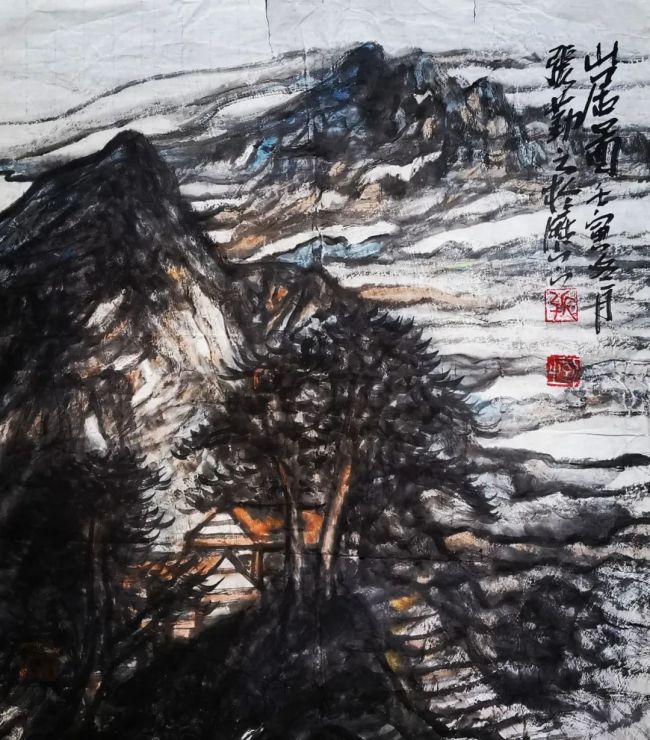 山水清音,青年畫家張勤之參展