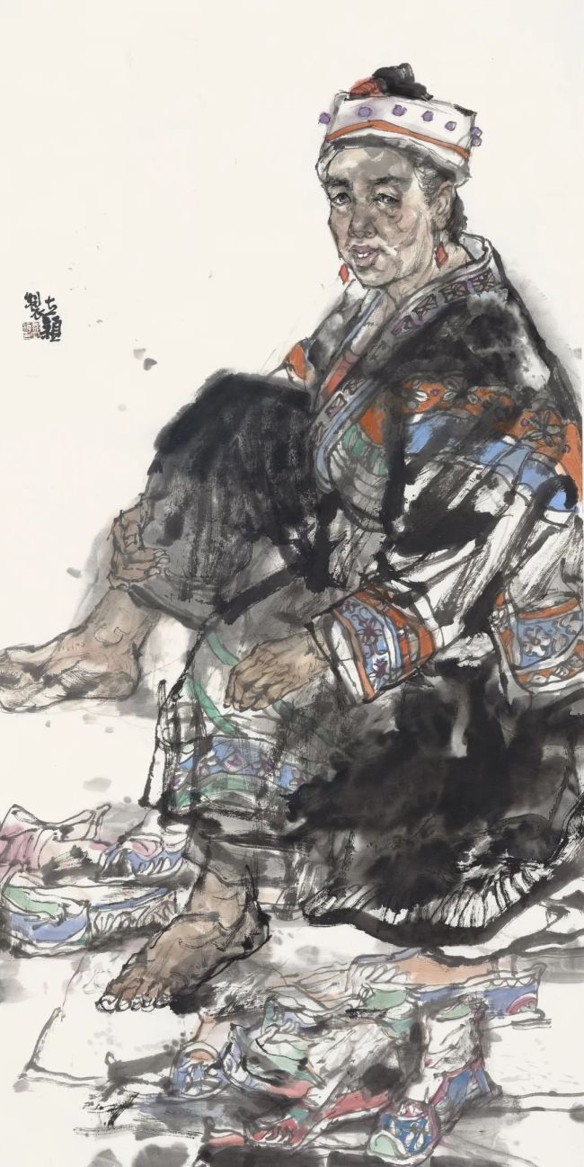 邹立颖水墨人物画:放眼时代 融合东西,典型鲜活 形神兼备_山东站_中华