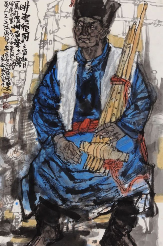 邹立颖水墨人物画:放眼时代 融合东西,典型鲜活 形神兼备_山东站_中华