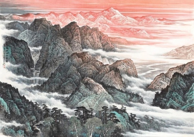 天府画派”山水画代表人物姚叶红：借的天神三两墨，开君笔下万