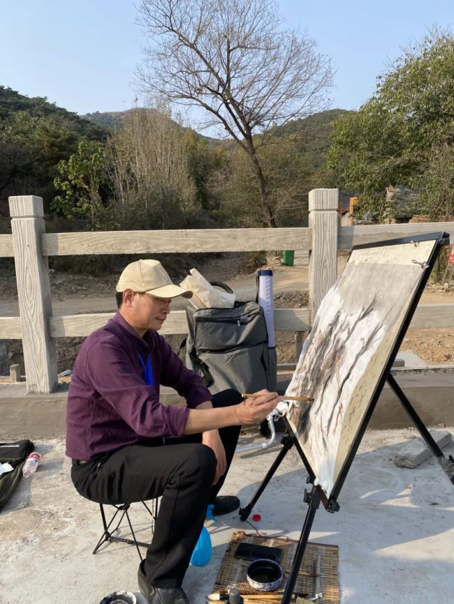 讴歌新时代绘秀丽风光丨临沂市美术家协会组织画家赴莒南县马鬐山写生