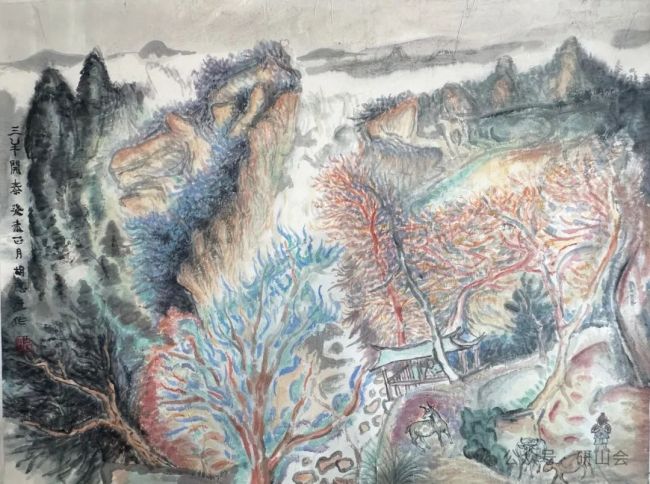 山水画是面向自然的自我追问,画家胡应康参展"依山傍水·山水圈2024