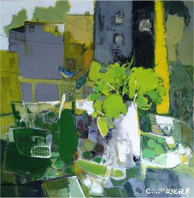 作者不詳　油彩画 70油画公社】油画家任辉丨画笔轻触画布的那一刻，便开启了一场无目的的