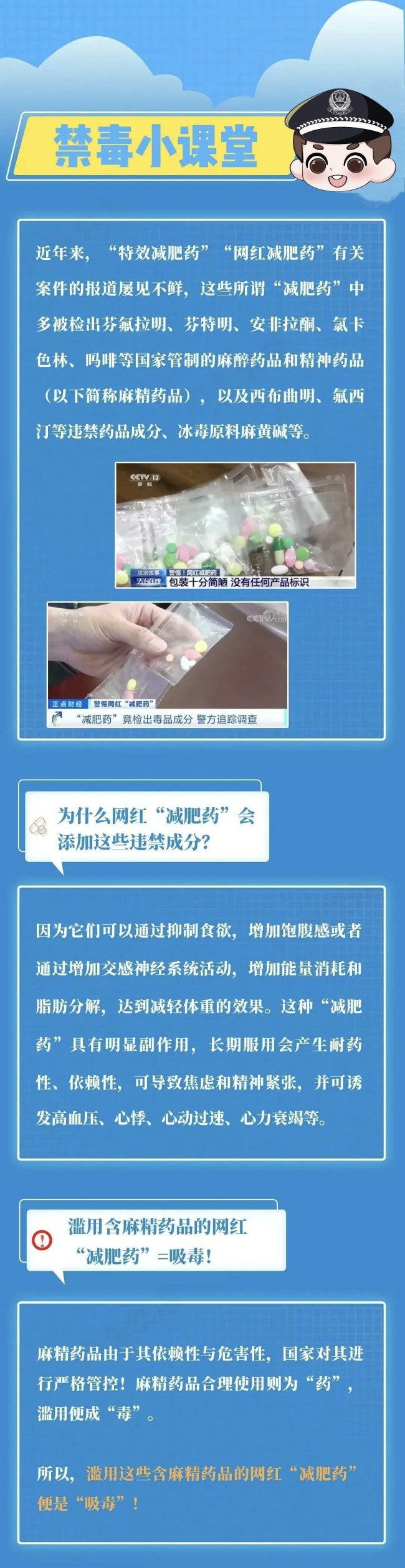 威海警方全力打击含涉毒成瘾性物质“减肥药”违法犯罪