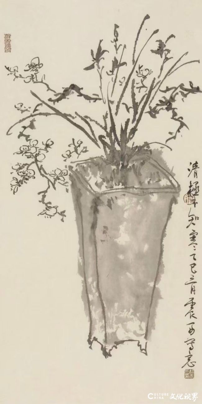 姚震西画兰丨墨韵疏影里的幽然诗境