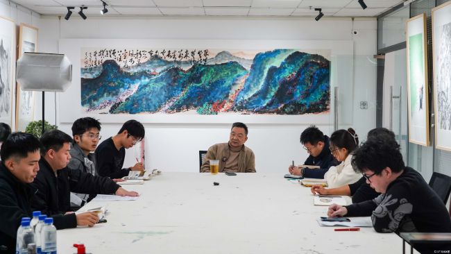 笔墨传薪 知行合一——吕金光教授为山东艺术学院书法研究生授课