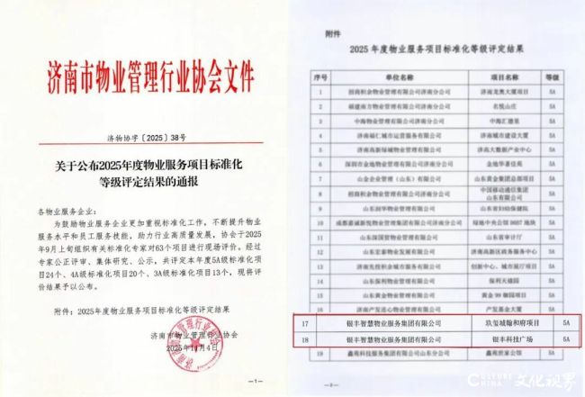 双项目荣膺 5A 级!银丰物业以标准化服务铸行业标杆