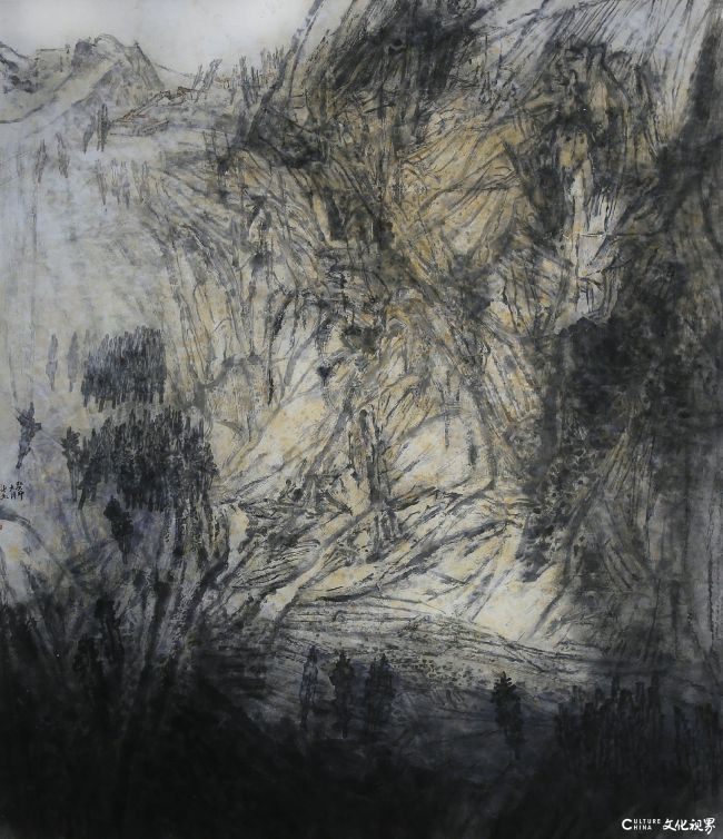 【DeepSeek谈艺】金长虹·中国画丨用传统笔墨的“旧瓶”,盛西部精神的“新酒”