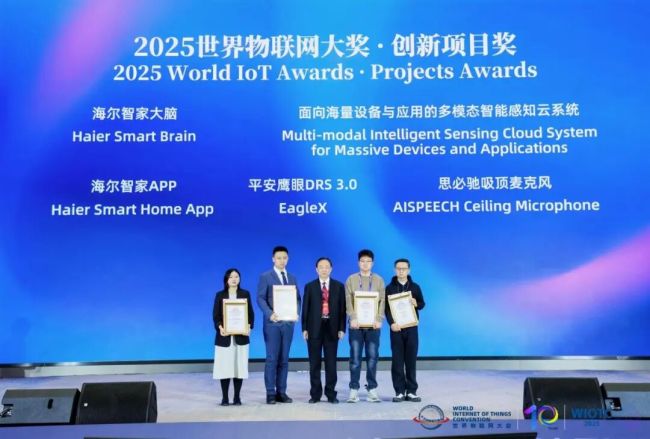 海尔智慧家庭荣膺2025世界物联网大奖