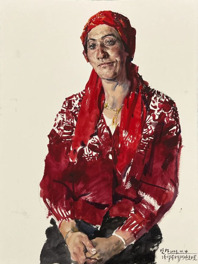 李晓林·少数民族人物画 | 以水彩晕染民族情，用笔触叩击灵魂处